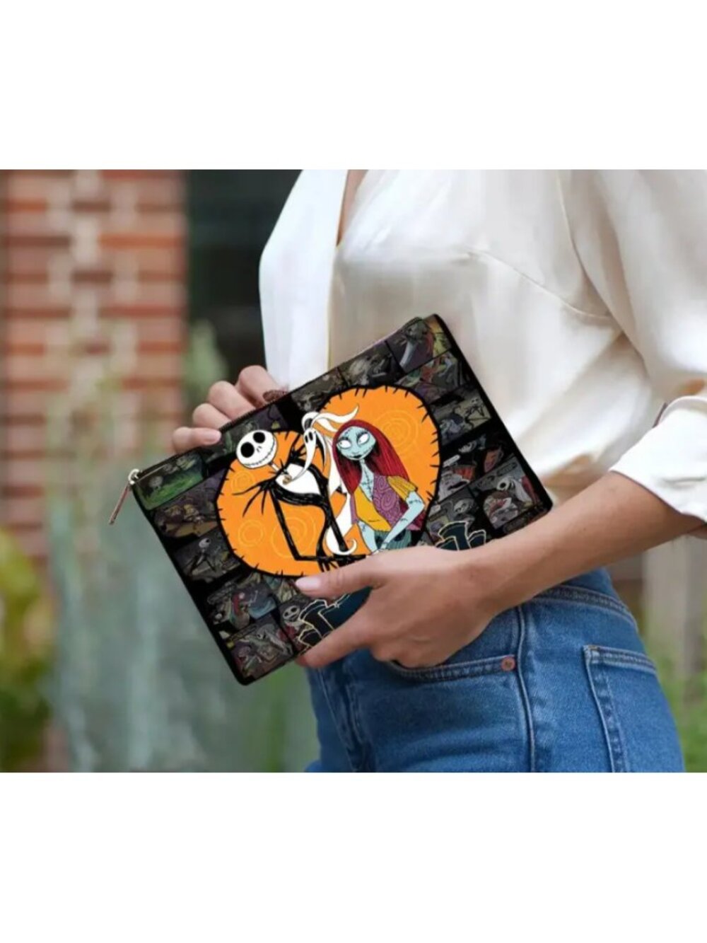 Jack Skellington & Sally Cosmetic Bag – Spooky Nightmare Before Christmas Makeup